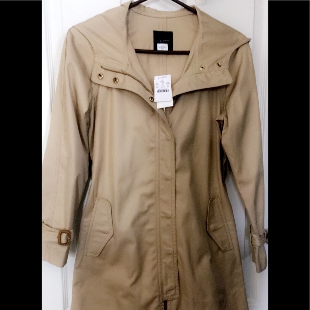 J crew trench coat size P.O. Brand new with tags